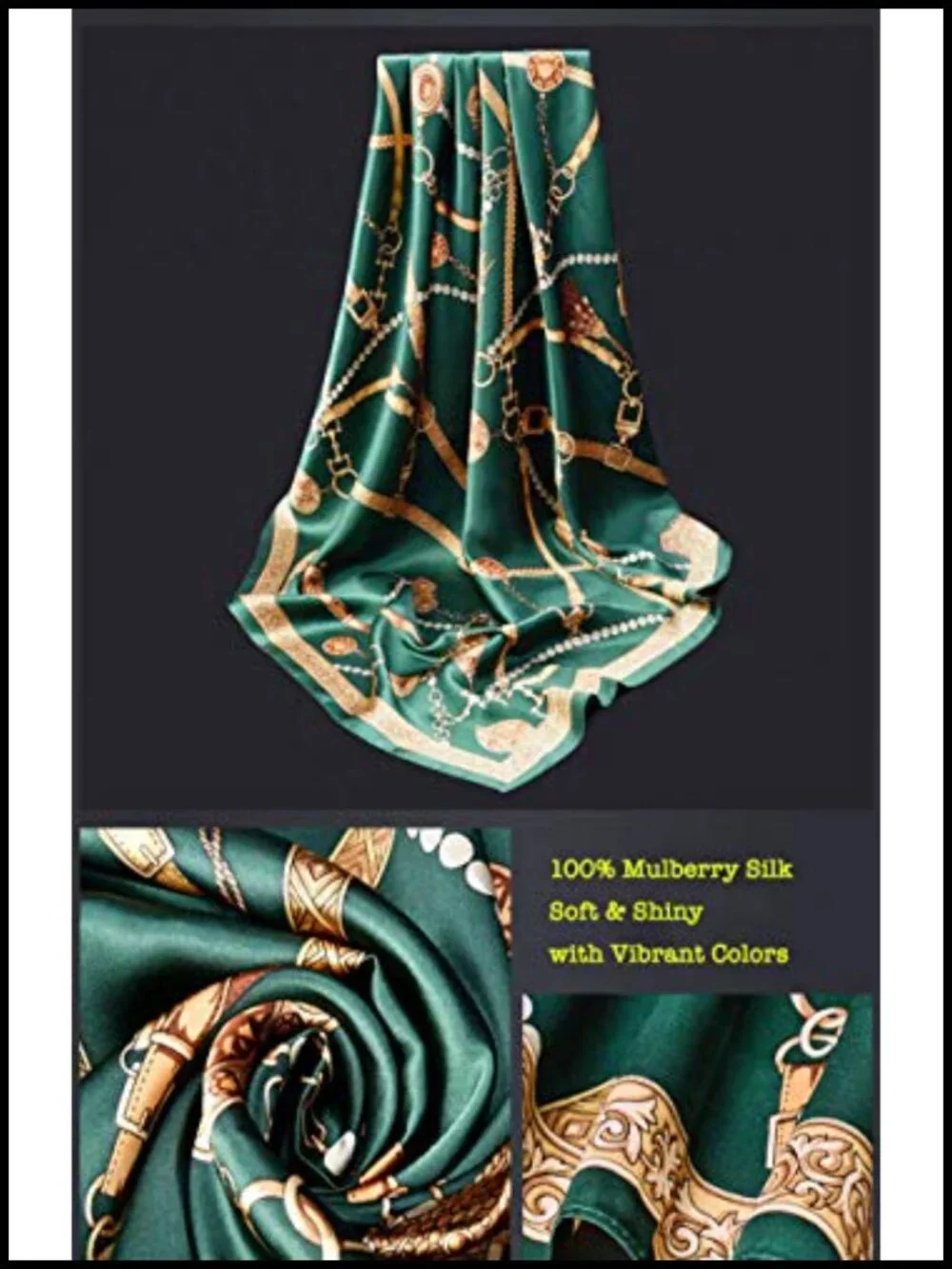 100% Mulberry Silk Scarf 21